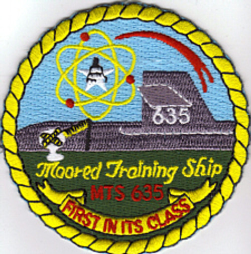 Moored Training Ship MTS 635 at Chas. Ex USS Sam Rayburn patch