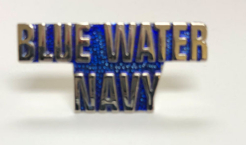 LAPEL PIN, BLUE WATER NAVY