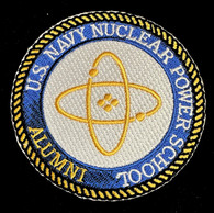 3" DIA NAVY NUCLEAR POWER SCHOOL ALUMNI PATCH. 