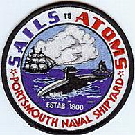 PATCH, PORTSMOUTH NAVAL SHIPYARD  SAILS TO ATOMS