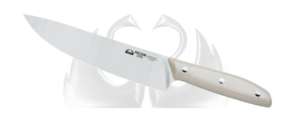 Due Cigni White Handle Chef's Knife