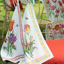 "Tuli Rosso" Tulip Linen Towel