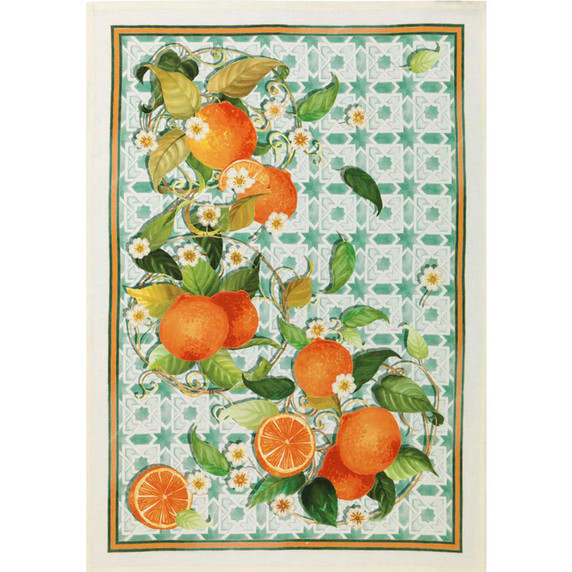 "Sevillana Arance" Linen Towel