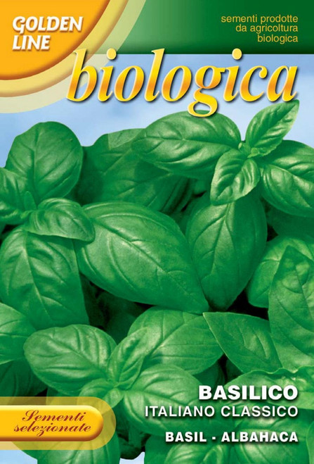 Basil Italiano Classico Certified Organic 13 2B Seeds from Italy