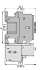 Lovato BF1210A23060 side dimensions