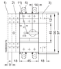 Siemens 3RV1021-1AA10 Front Dimensions