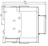 Siemens 3RT2037-1AC20 side dimensions