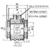 Benshaw RSC-40-6AC240 front dimensions