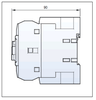 Benshaw RC-32A-56AC240 side dimensions