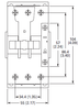 Eaton XTCE040D00T front dimensions