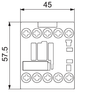 Siemens 3RH2122-1BB40 Front Dimensions