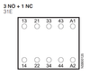 Siemens 3RH2131-1BB40 Terminal Designations