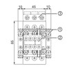 3RT2025-1A + 3RU2126-1CB0 Front Dimensions