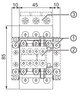 3RT2023-1A + 3RU2126-4AB0 Front Dimensions