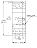 Eaton XTPR050DC1 front dimensions