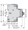 Lovato SM1R0063 side dimensions