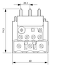 Eaton/Moeller ZB65-75 front dimensions