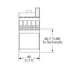 Eaton XTSC001BBT top dimensions