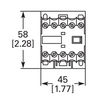 Eaton XTMC9A01D front dimensions