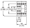 Eaton XTRE10B40L front dimensions