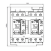 Siemens 3RA2338-8XB30-1AC2 front dimensions