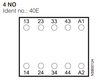 Siemens 3RH2140-1BP40 Terminal Designations