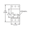 Eaton XTPBP16BC1 front dimensions