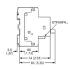 Eaton XTPB001BC1 side dimensions