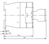 Eaton/Moeller DILM17-01 220 volt side dimensions