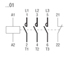 Eaton/Moeller DILM25-01 (RDC48) contact sequence