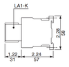 Schneider Electric LC1K0910J7 side dimensions