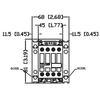 WEG CWM9-10-30V47 front dimensions