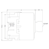 WEG CWM80-00-30V24 side dimensions