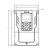 Benshaw RSI-015-H2-2C front dimensions