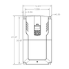 Benshaw RSI-100-H2-4C front dimensions