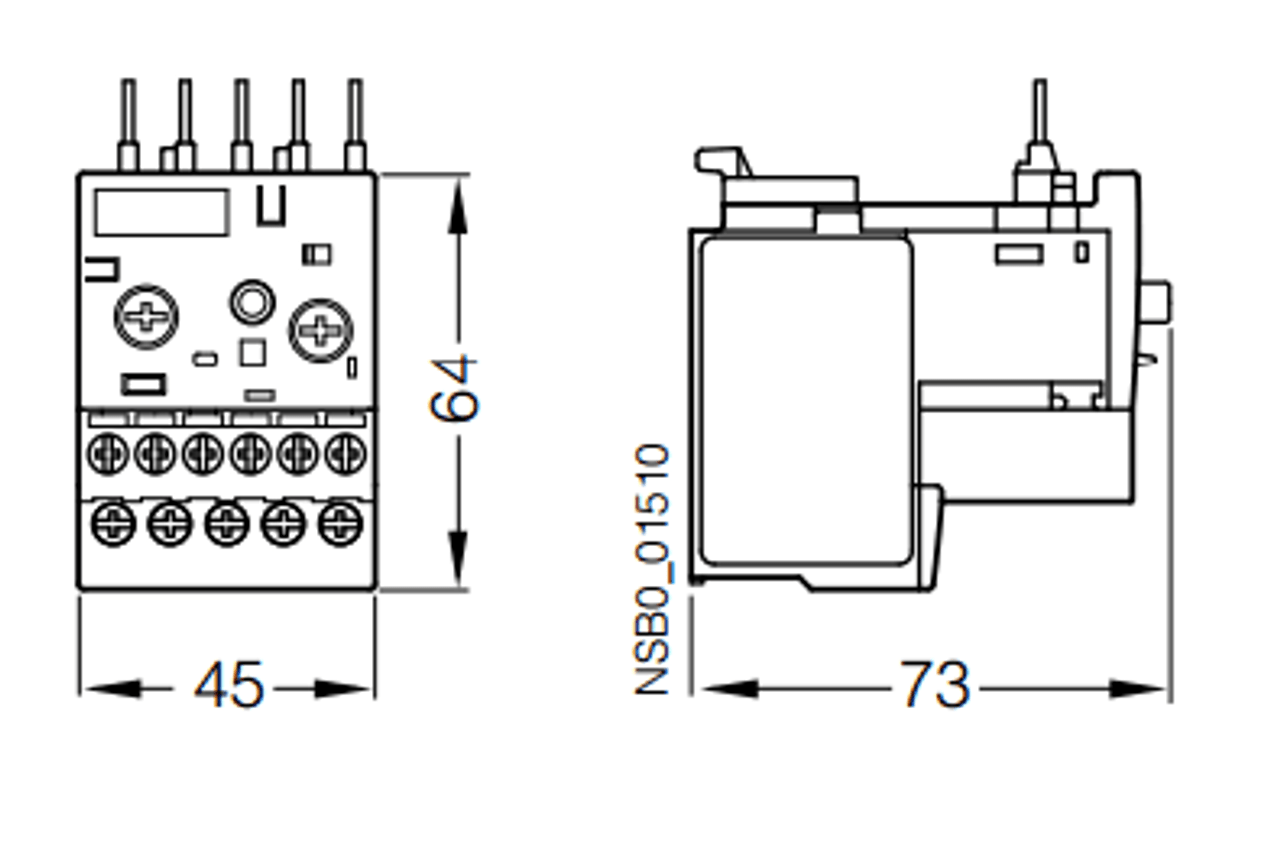 Siemens 3RB2016-2PB0 dimensions