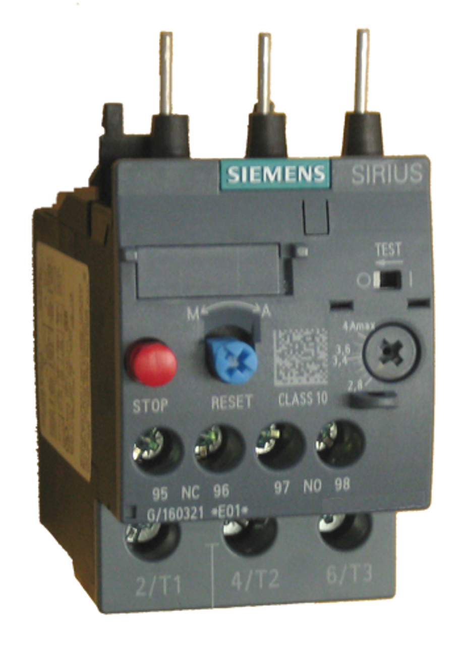 Siemens 3RU2126-4BB0 thermal overload relay