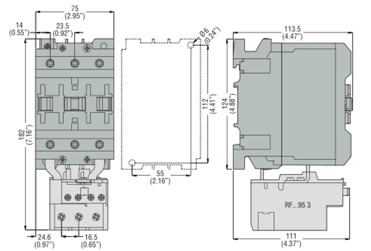 Lovato 11BF800002460 dimensions