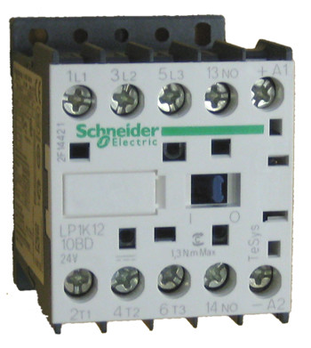 LP1K12 10BD Telemecanique 12 AMP contactor with a 24vDC coil