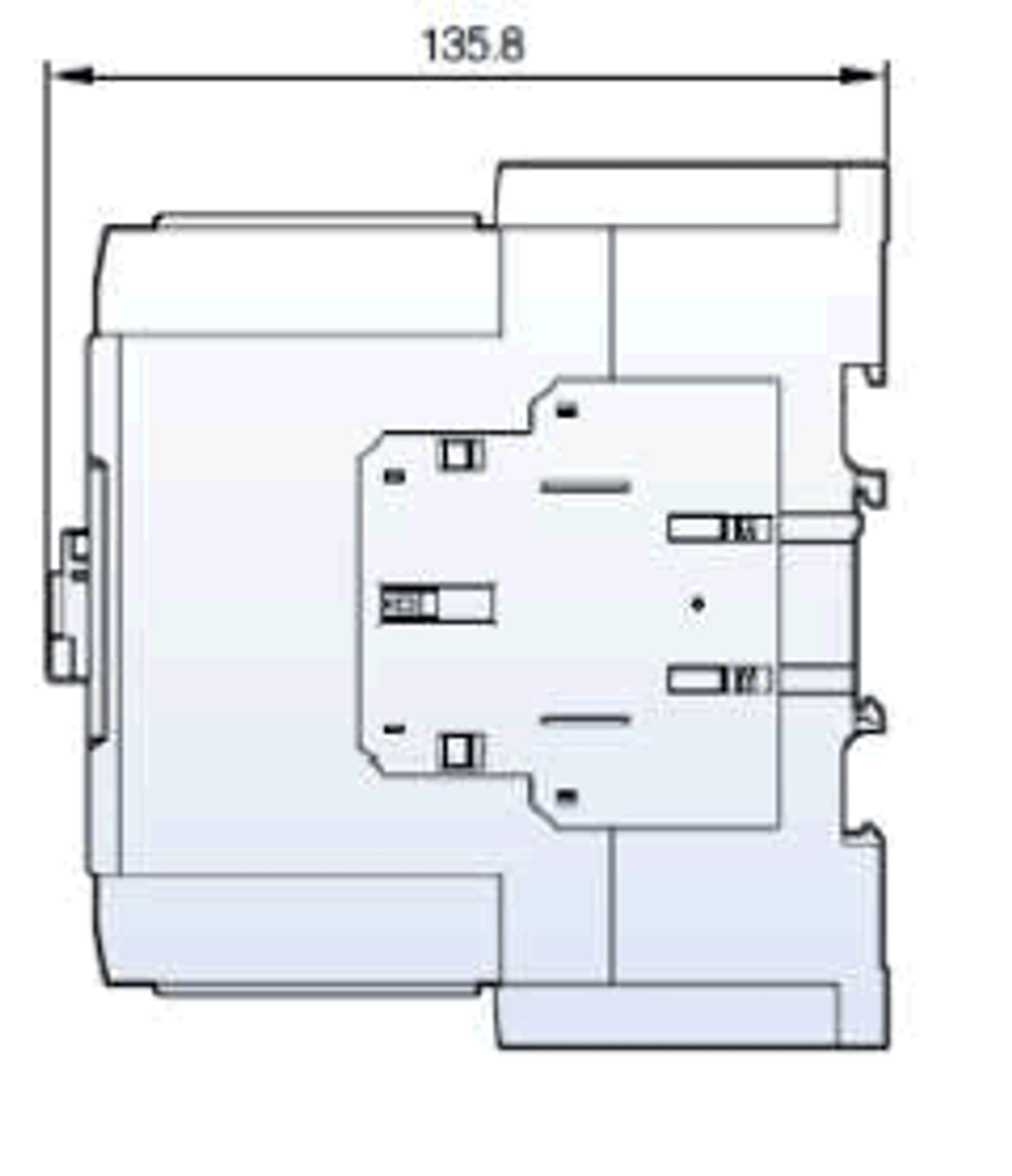 Benshaw RC-100A-56AC120 side dimensions