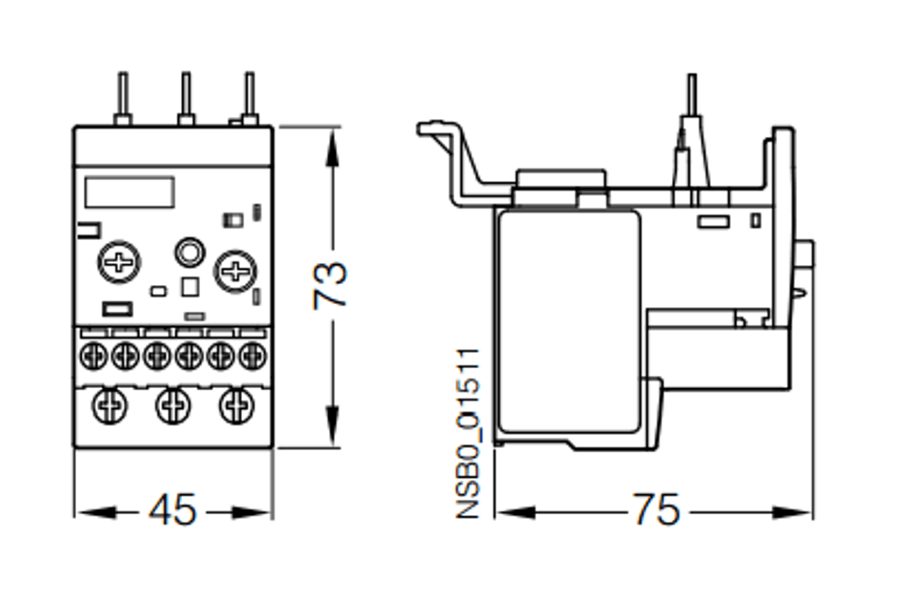 Siemens 3RB2026-1PB0 dimensions