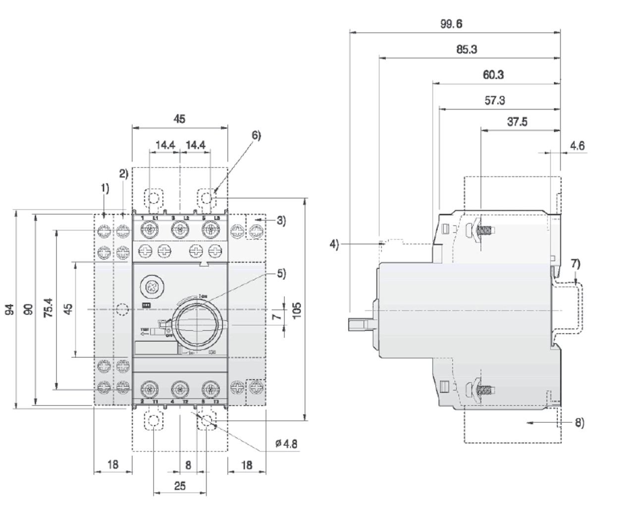 Benshaw RMSP-32H-A25 dimensions