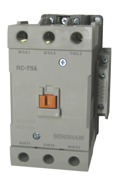 Benshaw RC-75A-56AC120 3 pole contactor with a 120 volt AC coil