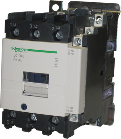 Schneider Electric LC1D40G7 TeSys D 40A 3-pole contactor front view