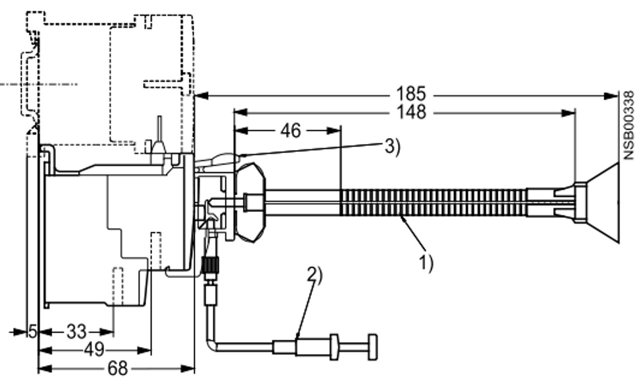 Siemens 3RU1116-0FB0 side dimensions