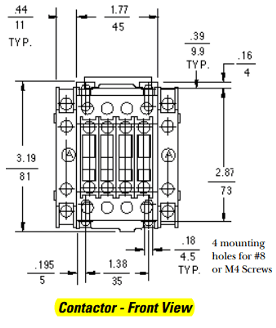 GE CL25A310TN front dimensions