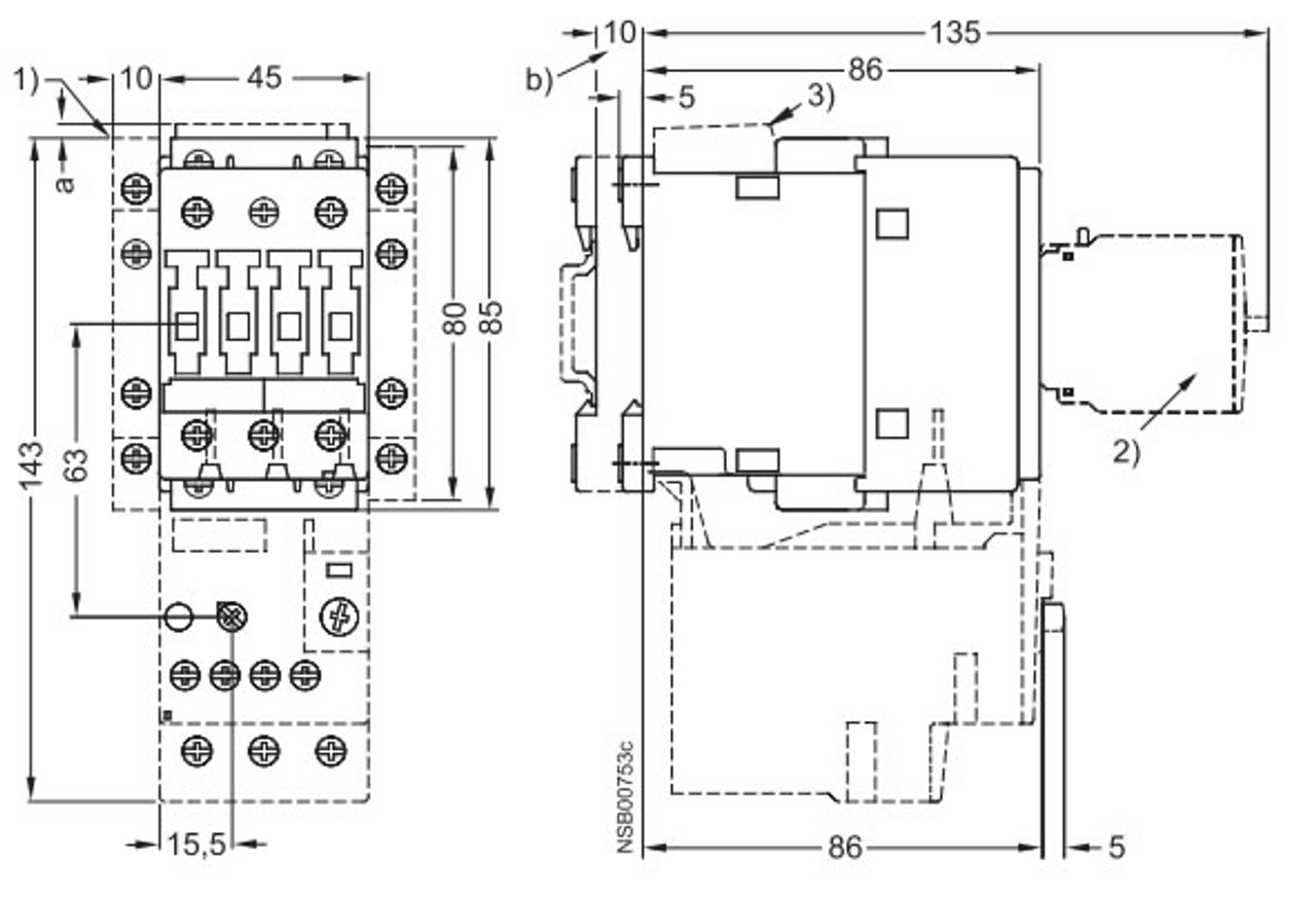 Siemens 3RT1024-1A dimensions