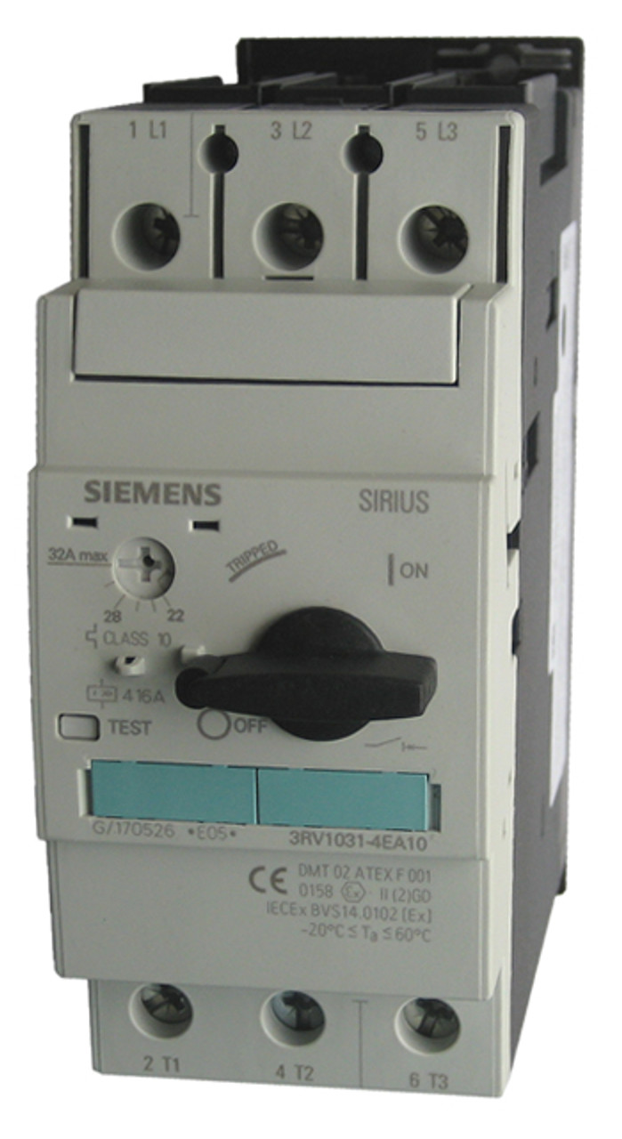 Siemens 3RV1031-4EA10 motor protector | 22 to 32A | Class 10