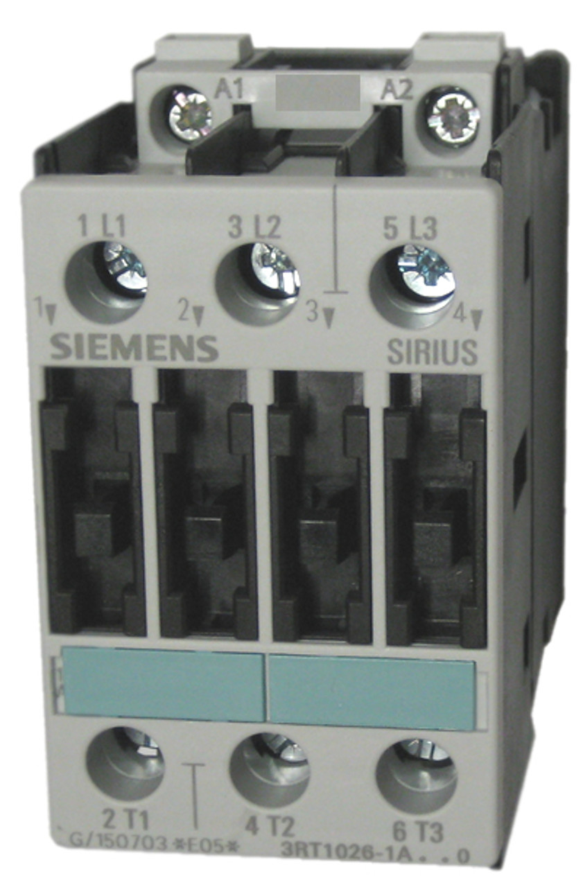 Direct Replacement for Siemens 3RT1026 Contactor 3RT1026-1AK61 120/110V Coil 50/60Hz 25 Amp with 1 Year Warranty 3RT 1026 