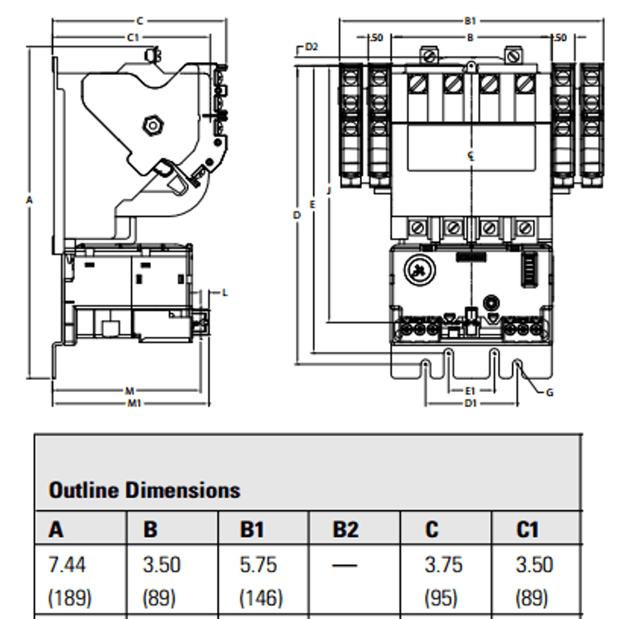 Siemens 14BUA32AA dimensions